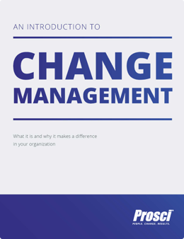 what is prosci change management